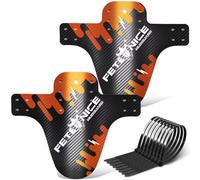 FETESNICE 2PCS Bicicletta Mud Guard Plus 26" 650B 27,5" 29" MTB Parafango Paraspruzzi Bike Bike MTB Fascette (FJ-16X3-4N1X)