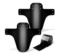 FETESNICE Parafanghi MTB Universali 1,2 mm - Set Anteriore e Posteriore - Parafango Bici Leggero in PP Rinforzato - Compatibile con Mountain Bike 20-29”, Solo Freni a Disco