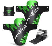 FETESNICE Parafanghi MTB Universali 1,2 mm - Set Anteriore e Posteriore - Parafango Bici Leggero in PP Rinforzato - Compatibile con Mountain Bike 20-29”, Solo Freni a Disco