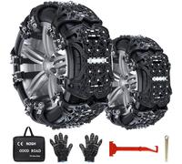 FethFire Catene da Neve Universali,6 Pezzi Catene Neve Auto per Auto SUV con Larghezza Pneumatici 165-285 mm