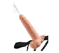Fetish fantasy series - imbracatura regolabile pene realistico con sfere squirting 19 cm