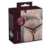 Tanga feticista con borchie e catene - nero (S-L)