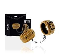Fetish Premium submissive cavigliere bondage vegano senape imbottite BDSM fetish