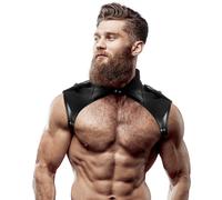 Fetish submissive attitude - arnés brigade ajustable ecopiel cuello hombre
