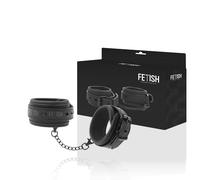 Fetish submissive esposas tobillos cuero vegano