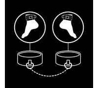FETISH SUBMISSIVE - MANETTE ALLA CAVIGLIA IN PELLE VEGANA CON FODERA IN NEOPRENE