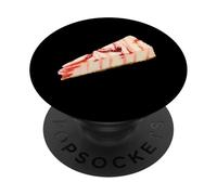 Fetta di cheesecake alla fragola - Delizioso dessert PopSockets PopGrip Adesivo