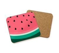 Fetta Di Estate Melone Bevande Sottobicchiere Tappetino Pannello Set X4 - Frutta