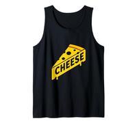 Fetta di Formaggio audace Grafica minimale per Gli Amanti del Cibo Design Canotta