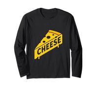Fetta di Formaggio audace Grafica minimale per Gli Amanti del Cibo Design Maglia a Manica