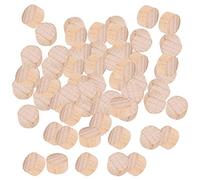 Fetta di Legno, Fetta di Legno Rotonda Fetta di Legno di Faggio Non Finito Artigianato Fai-da-te Dischi di Legno Rotondi Accessorio per Chip 100 Pezzi X 3 Sacchetti (1 cm)