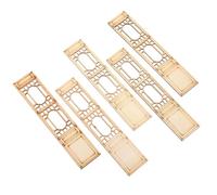 Fetta di Legno Mini Porta Finestra, Doppia Faccia | Legno Grezzo, Superficie Vuota per Collage e Biglietti, Accessorio Creativo da Attività Fai da Te