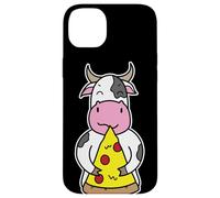 Fetta di pizza allegra che abbraccia la mucca Custodia per iPhone 14 Plus