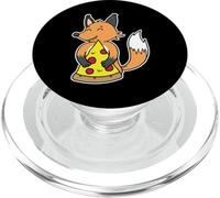 Fetta di pizza che abbraccia la volpe giocosa PopSockets PopGrip per MagSafe