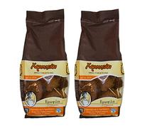 Fette Bisce al Carrubo Piccole di Creta “Erofili”, 2x300g | Senza Sale, Zucchero e Lievito|Perfette con miele, marmellata, formaggi,creme spalmabili o come base per ricette salate