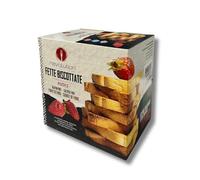 Revolution New Food Fette di pane tostato senza glutine e lattosio, forma quadrata classica, made in Italy by Revolution