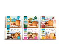 Fette Biscottate Cellino MixClassiche-Integrali-5 Cer-Ciocc-LatteMiele-Bosco