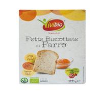 VIVIBIO Fette Biscottate di Farro, 200 grammi