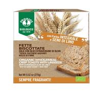 Fette Biscottate Integrali con Semi di Lino, 270 grammi