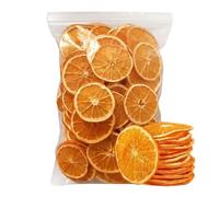 Fette di arancia essiccate premium JGFWAT da 100 g, 100% naturali, senza additivi, possono essere utilizzate per decorazioni natalizie, per preparare il tè, per cucinare e come spuntini.