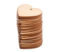 Fette di cuore fai da te da 100 pezzi con ciondolo a forma di foro, pezzi di