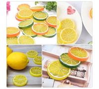 Fette di limone finto modello frutta simulazione PVC 30 pezzi per uso alimentare