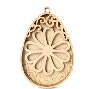 Fette Legno Artigianali Non Finite Coniglietti A Forma Uova Ritagli Legno Per Dipingere Ornamenti Appesi Decorazioni Per La Casa Decorazioni Appese