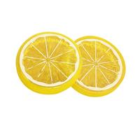 Fette limone finte in plastica PVC per esposizione torte e visual merchandising Decorazione realistica limone