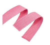 Fettuccia in cotone, cinghie in fettuccia, Cotton Webbing Strap Multicolor 25-50mm Width 3 Meters 1.3mm Thick(Pink,38mm)