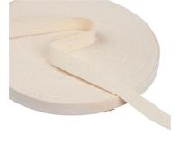 Fettuccia in cotone, cinghie in fettuccia, Cotton Webbing Strap Multiple Sizes 10 Meters Multicolor(Beige,10mm 10meters)