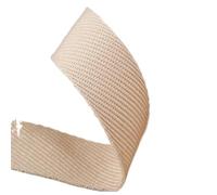Fettuccia in cotone, cinghie in fettuccia, Polyester Cotton Webbing Ribbon Multiple Sizes Multicolor 10 Yards(Light yellow,25mm)