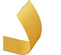 Fettuccia in cotone, cinghie in fettuccia, Polyester Cotton Webbing Ribbon Multiple Sizes Multicolor 10 Yards(Yellow,38mm)