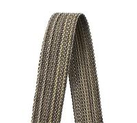 Fettuccia in cotone, cinghie in fettuccia, Polyester Cotton Webbing Strap Multicolor 1-5M x 20-34mm For DIY Sewing(Coffee-34mm,1Meter)