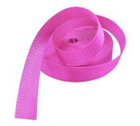 Fettuccia in polipropilene, cinghia in nylon da 1,5 pollici di larghezza mm spessore multicolore 5-50 iarde for guinzaglio for animali carico for zaino(Rose Red,20 yard)