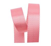 Fettuccia in polipropilene, cinghia in nylon da 1 pollice di larghezza, multicolor, dimensioni multiple for guinzaglio for animali carico(Pink,10 yard)