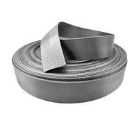 Fettuccia in polipropilene, cinghia in nylon da 1 pollice di larghezza, multicolor, dimensioni multiple for guinzaglio for animali carico(Gray,20 yard)