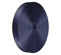 Fettuccia in polipropilene, cinghia in nylon da 1 pollice di larghezza, multicolor, dimensioni multiple for guinzaglio for animali carico(Navy Blue,50 yard)