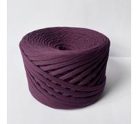 Fettuccia per Borse a Uncinetto e Maglia, 100% Cotone Certificata Oeko-Tex, 7-9 mm, 100-120 m, 350g. Ideale per Borse, Ceste, Decorazioni Casa e Accessori Handmade. Lavabile. Colore Borgogna