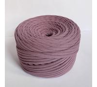 Fettuccia per Borse a Uncinetto e Maglia, 100% Cotone Certificata Oeko-Tex, 7-9 mm, 100-120 m, 350g. Ideale per Borse, Ceste, Decorazioni Casa e Accessori Handmade. Lavabile. Color Rosa Antico