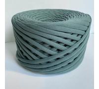 Fettuccia per Borse a Uncinetto e Maglia, 100% Cotone Certificata Oeko-Tex, 7-9 mm, 100-120 m, 350g. Ideale per Borse, Ceste, Decorazioni Casa e Accessori Handmade. Lavabile. Color Eucalipto