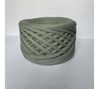 Fettuccia per Borse a Uncinetto e Maglia, 100% Cotone Certificata Oeko-Tex, 7-9 mm, 100-120 m, 350g. Ideale per Borse, Ceste, Decorazioni Casa e Accessori Handmade. Lavabile. Colore Salvia del deserto