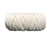 Fettuccia per Borse a Uncinetto Mano Maglieria Mano Spin Filo Grosso Fai Nido For Animali Domestici Filato Tubo Lana Cotone All'uncinetto Morbido Ingombrante Braccio Roving(250g Milk white)
