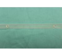 FETTUCCIA PER TENDE A PACCHETTO TRASPAR.CON ANELLI TRASPAR. BOBINA DA 100 MT.