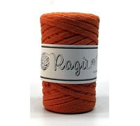 Fettuccia Ragù 8mm | Cotone Riciclato Made in Italy | Ideale per Borse Uncinetto e Accessori Fai-da-te | Cucirini Tre Stelle (307)