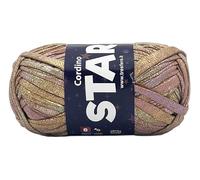 fettuccia SWAN STAR per realizzare borse handmade, filato leggero e resistente da 100g,x40m larghezza 8mm, prodotto 95% polyestere e 5% spandex (antico - 16)