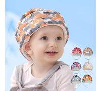 Fettwal Caschetto Primi Passi, Primi Passi Per Bambini, Casco Per Bambini, Adatto a bambini da 0.5 a 3 anni, Casco Bambina Bambino Ragazzino (Orso felice)