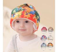 Fettwal Caschetto Primi Passi, Primi Passi Per Bambini, Casco Per Bambini, Adatto a bambini da 0.5 a 3 anni, Casco Bambina Bambino Ragazzino (Foglia di acero gialla)