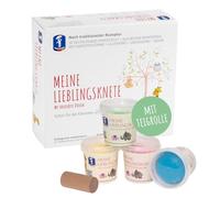 Feuchtmann Mia pasta amata + rotolo di impasto | Set impasto 4 x 150 g | plastilina vegana senza glutine | impasto per bambini atossico | plastilina da gioco per giochi creativi a partire dai 2 anni