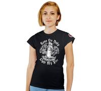Feudalesimo e Libertà Come On Baby Light My Fire - T-Shirt Donna - Inquisizione - Medioevo - Maglietta Nera a Manica Corta 100% Cotone Organico - L