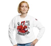 Feudalesimo e Libertà Nobody Expects The Spanish Inquisition - Felpa Unisex - Monty Python - Inquisizione Spagnola - Felpa Bianca Girocollo - S